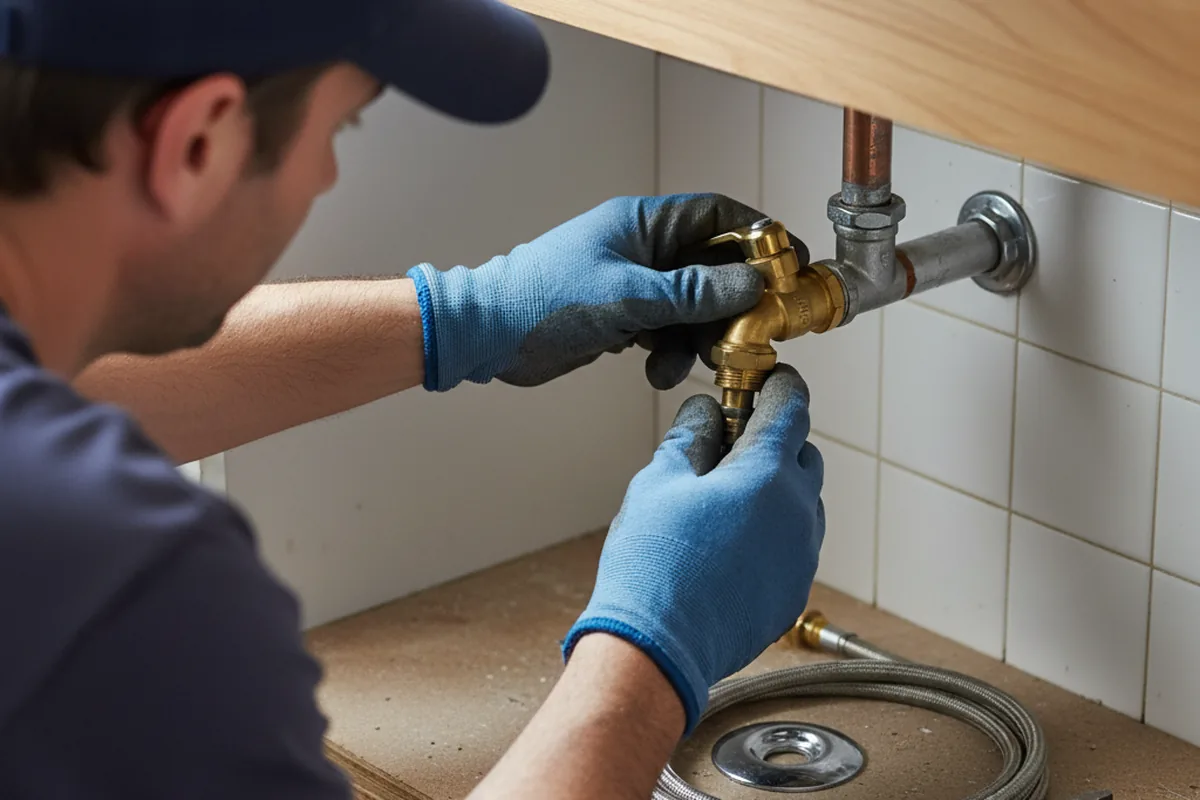 Shutoff valve and fitting work during Emergency Plumbing in Saint Paul